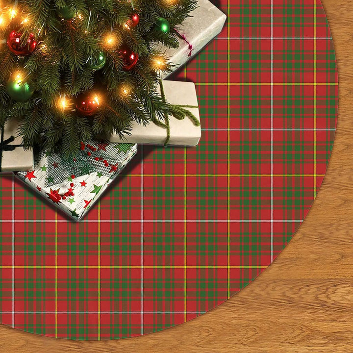 Scottish Bruce Modern Clan Tartan Christmas Tree Skirt No Tassels 2 Tartan Plaid