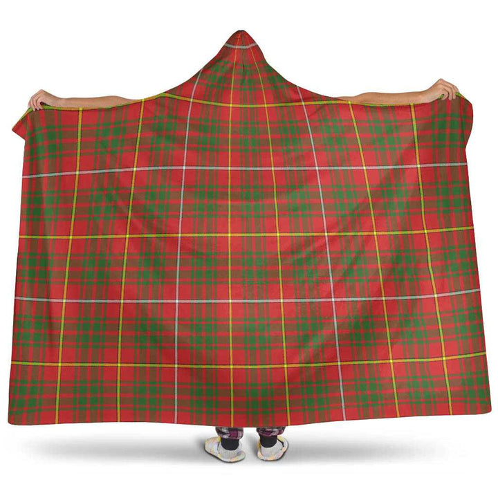Scottish Bruce Modern Clan Tartan Hooded Blanket Tartan Plaid 1