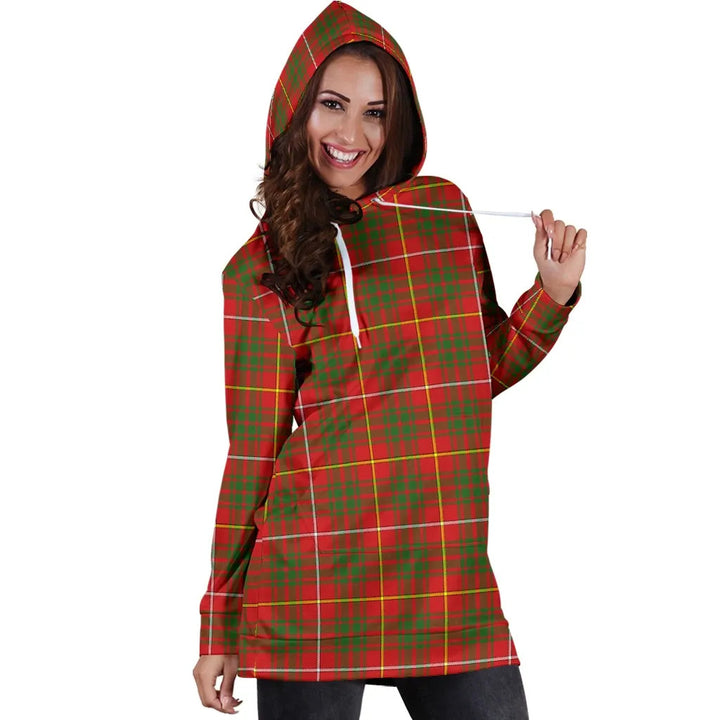 Scottish Bruce Modern Clan Tartan Hoodie Dress