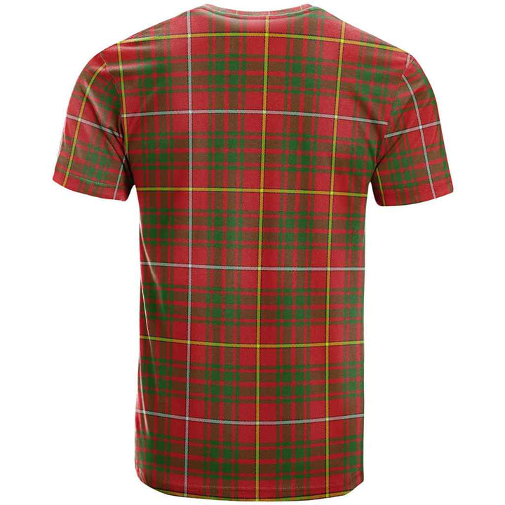 Scottish Bruce Modern Clan Tartan T-Shirt Back Side Tartan Plaid