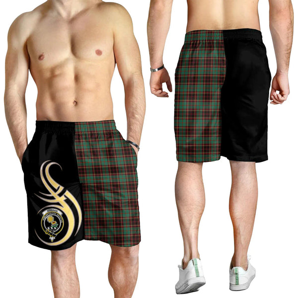 Scottish Buchan Ancient Clan Crest Tartan Believe in Me Men's Shorts