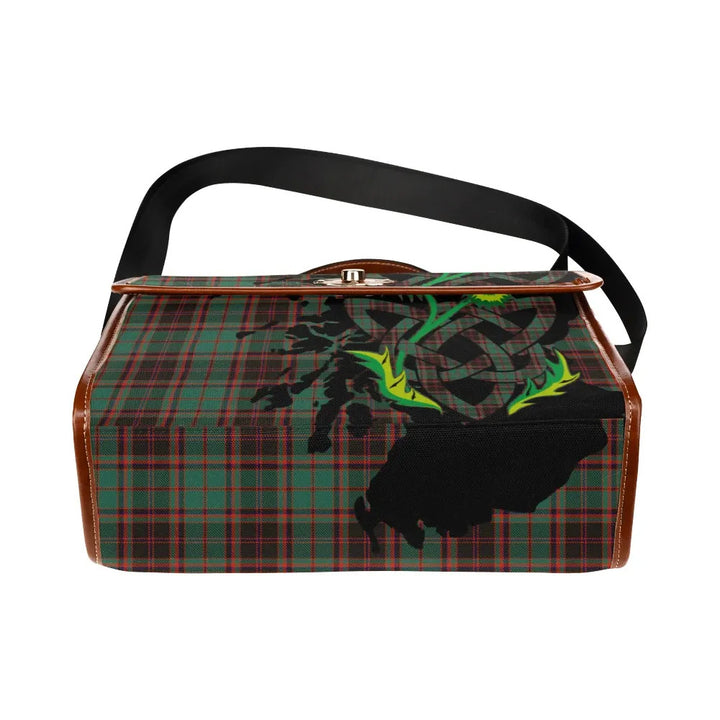 Scottish Buchan Ancient Clan Tartan Waterproof Canvas Bag With Thistle Tartan Plaid 5
