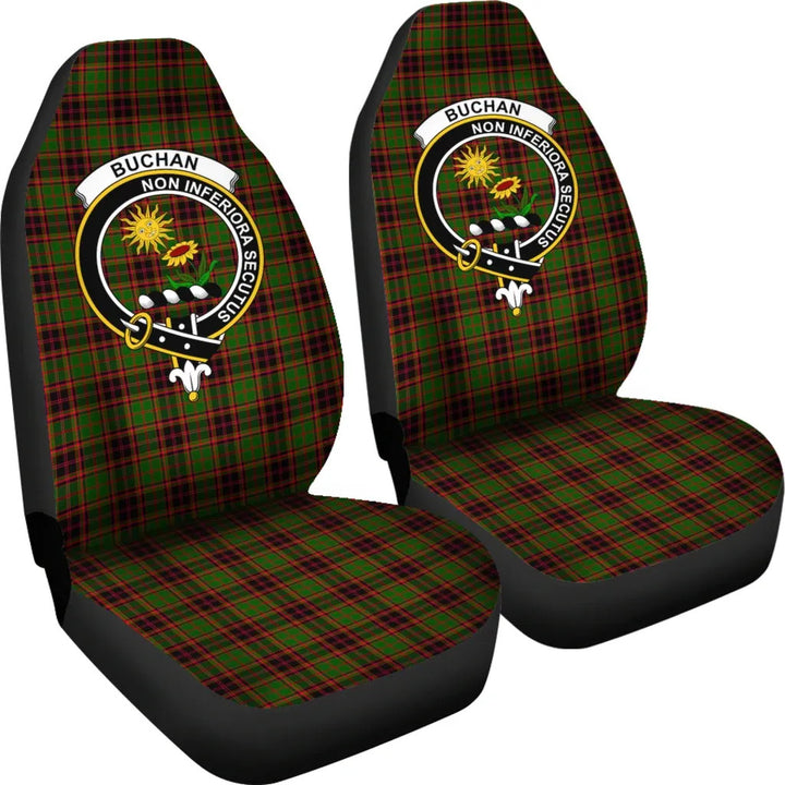 Scottish Buchan Clan Crest Tartan Car Seat Covers 1