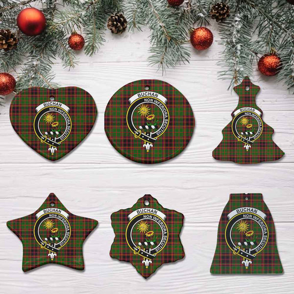 Scottish Buchan Clan Crest Tartan Ceramic Ornament All Tartan Plaid
