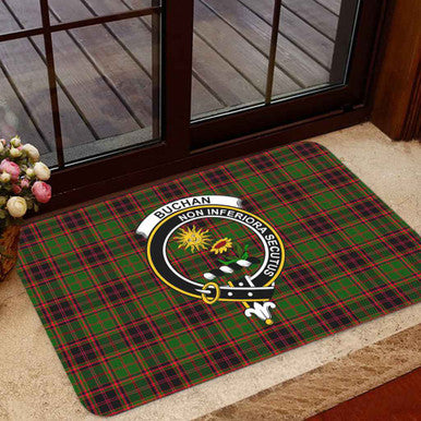 Scottish Buchan Clan Crest Tartan Door Mat Tartan Plaid 1