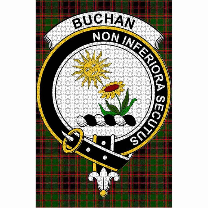 Scottish Buchan Clan Crest Tartan Jigsaw Puzzle 1