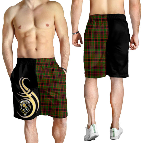 Scottish Buchan Modern Clan Crest Tartan Believe in Me Men's Shorts