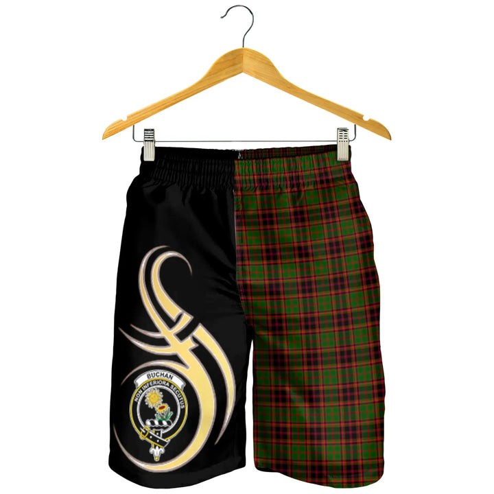 Scottish Buchan Modern Clan Crest Tartan Believe in Me Men's Shorts