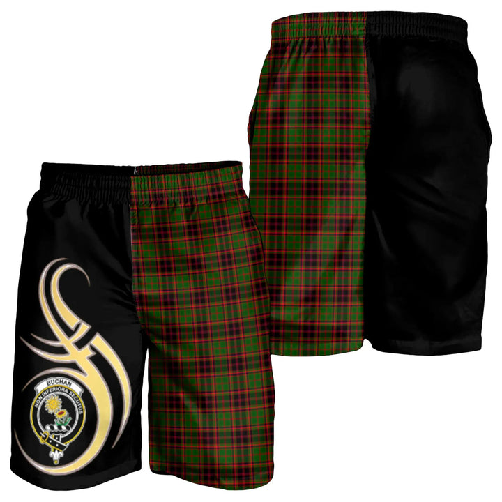 Scottish Buchan Modern Clan Crest Tartan Believe in Me Men's Shorts