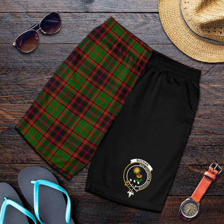 Scottish Buchan Modern Clan Crest Tartan Half of Me Men's Shorts