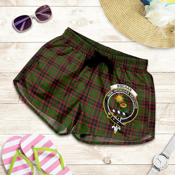 Scottish Buchan Modern Clan Crest Tartan Women Shorts