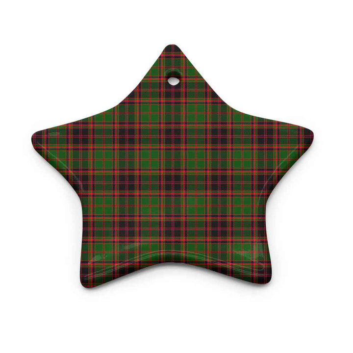 Scottish Buchan Modern Clan Tartan Ceramic Ornament Star Shape Tartan Plaid