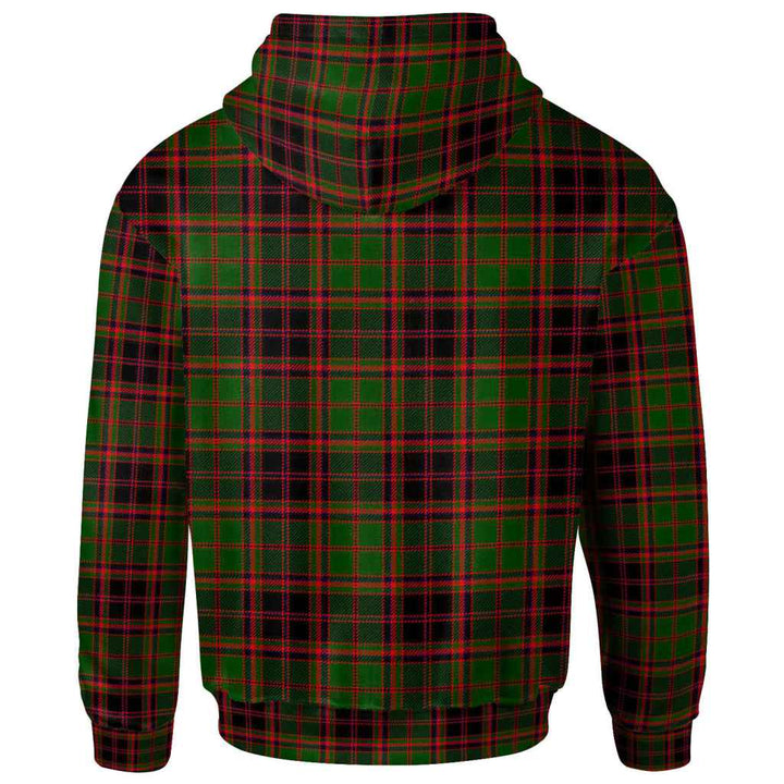 Scottish Buchan Modern Clan Tartan Hoodie Back Side Tartan Plaid