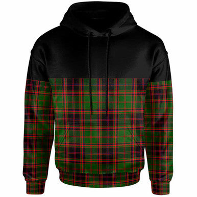 Scottish Buchan Modern Clan Tartan Hoodie - Horizontal Style Front Side Tartan Plaid
