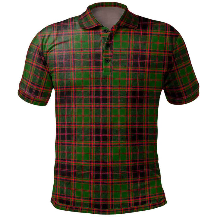 Scottish Buchan Modern Clan Tartan Polo Shirt Front Side Tartan Plaid