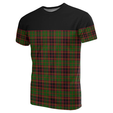 Scottish Buchan Modern Clan Tartan T-Shirt Horizontal Style Front Side Tartan Plaid