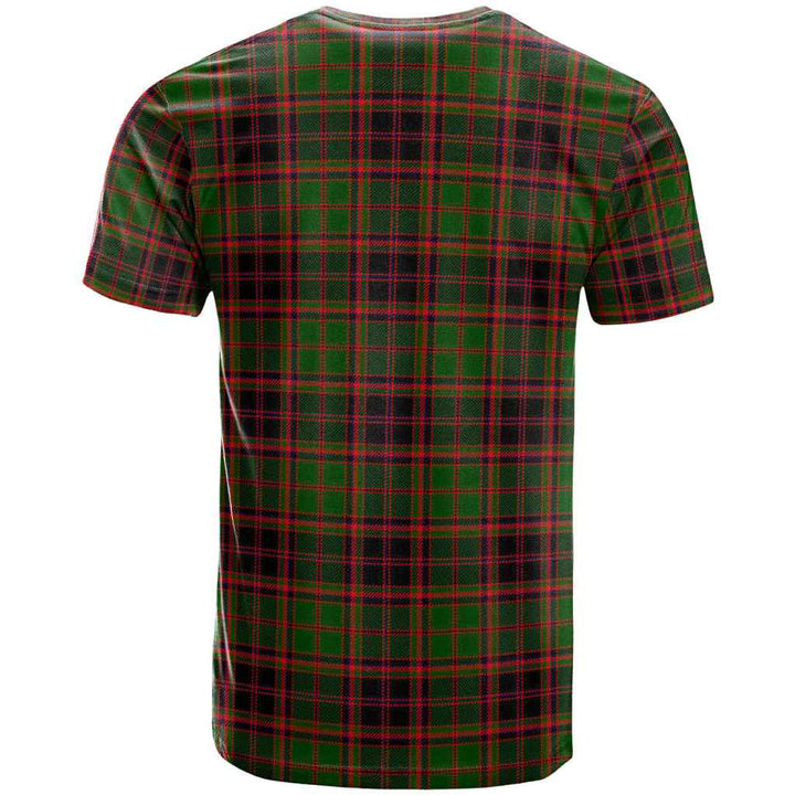 Scottish Buchan Modern Clan Tartan T-Shirt Back Side Tartan Plaid