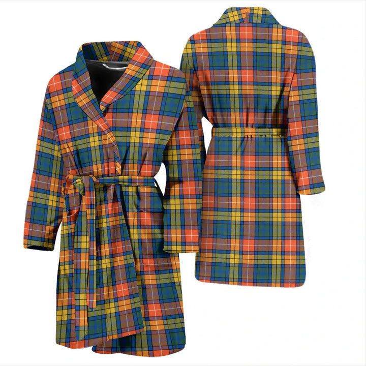 Scottish Buchanan Ancient Clan Tartan Bathrobe 3