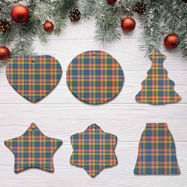 Scottish Buchanan Ancient Clan Tartan Ceramic Ornament All Tartan Plaid