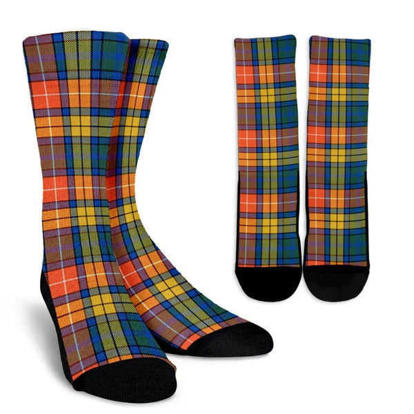 Scottish Buchanan Ancient Clan Tartan Crew Socks
