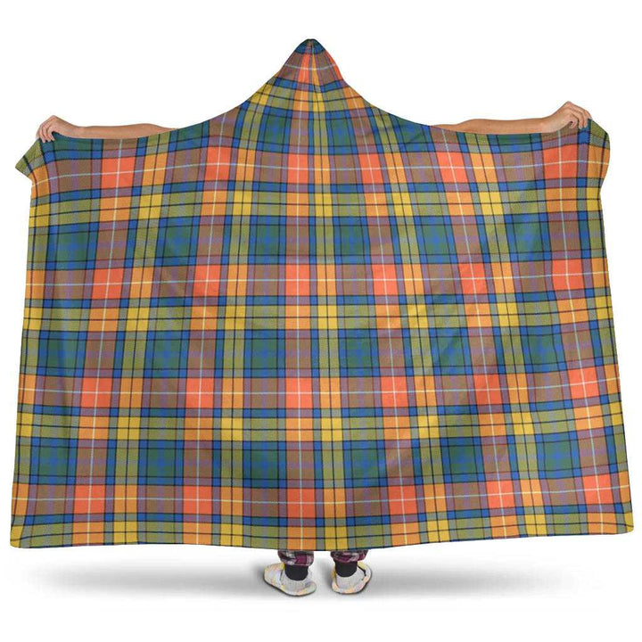 Scottish Buchanan Ancient Clan Tartan Hooded Blanket Tartan Plaid 1