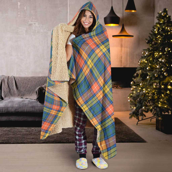 Scottish Buchanan Ancient Clan Tartan Hooded Blanket Tartan Plaid 6
