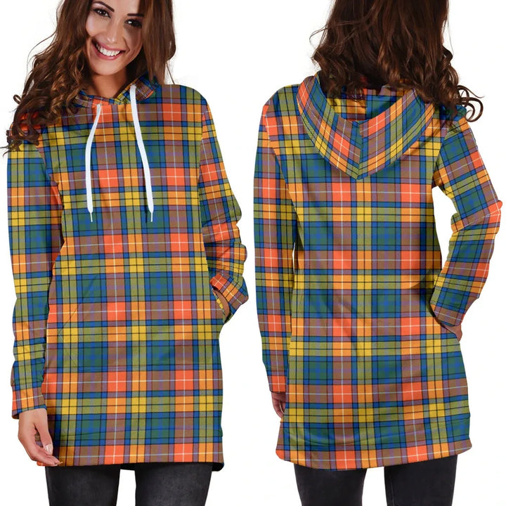 Scottish Buchanan Ancient Clan Tartan Hoodie Dress