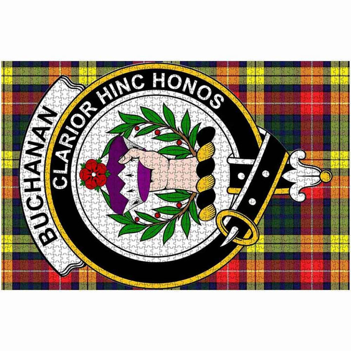 Scottish Buchanan Clan Crest Tartan Jigsaw Puzzle 2