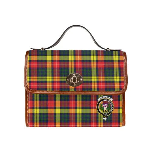 Scottish Buchanan Clan Crest Tartan Waterproof Canvas Bag Tartan Plaid 2