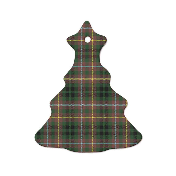 Scottish Buchanan Hunting Clan Tartan Ceramic Ornament  Tree Shape Tartan Plaid