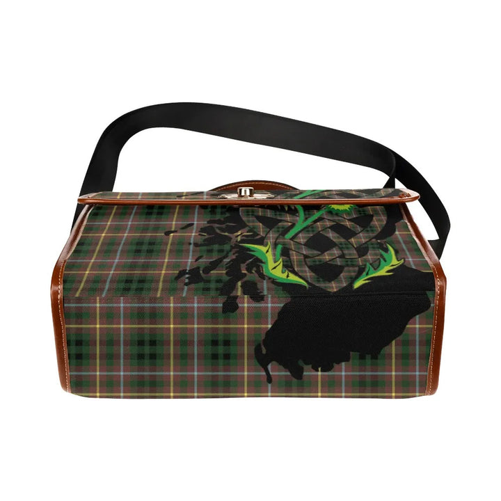 Scottish Buchanan Hunting Clan Tartan Waterproof Canvas Bag With Thistle Tartan Plaid 5