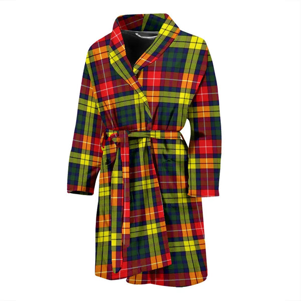 Scottish Buchanan Modern Clan Tartan Bathrobe 2