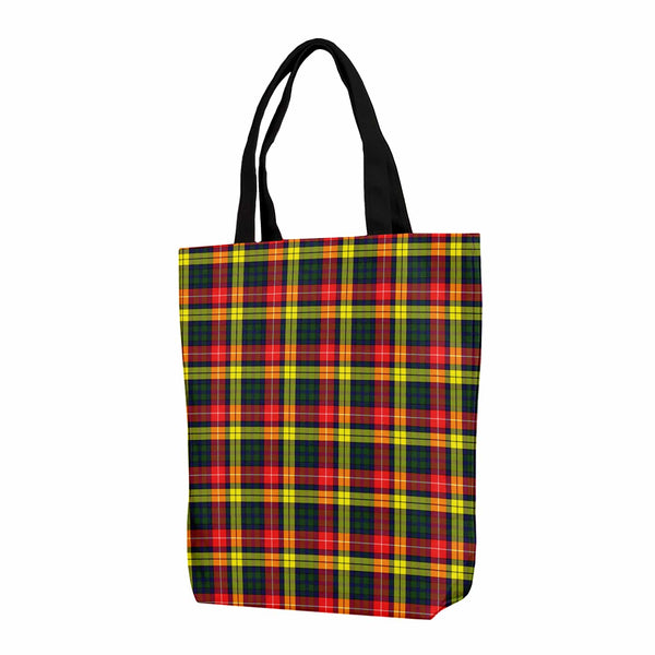 Scottish Buchanan Modern Clan Tartan Canvas Bag With Shoulder Strap Tartan Plaid 1