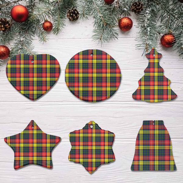 Scottish Buchanan Modern Clan Tartan Ceramic Ornament All Tartan Plaid