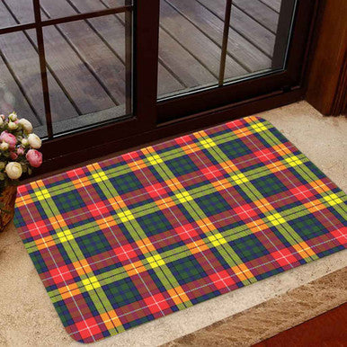 Scottish Buchanan Modern Clan Tartan Door Mat Tartan Plaid 1