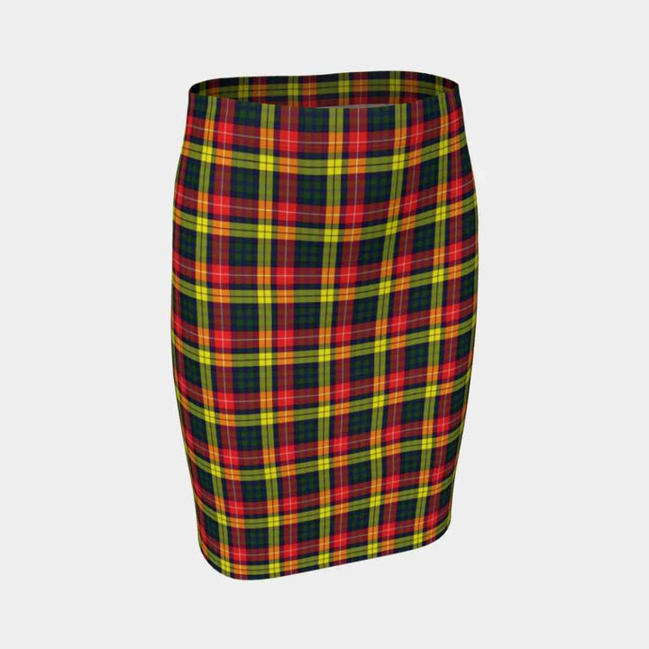 Scottish Buchanan Modern Clan Tartan Fitted Skirt Tartan Plaid 1