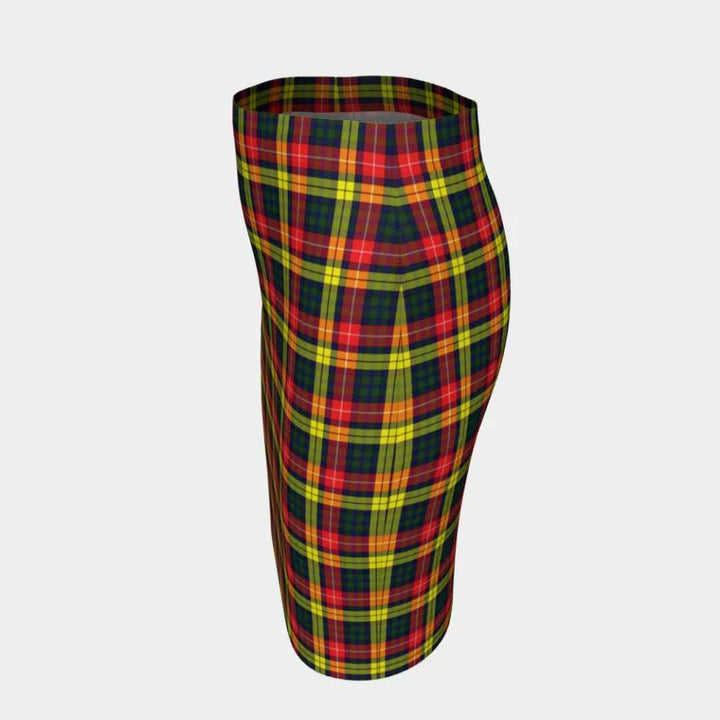 Scottish Buchanan Modern Clan Tartan Fitted Skirt Tartan Plaid 2