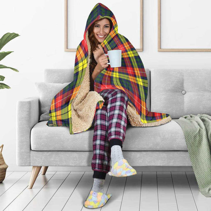 Scottish Buchanan Modern Clan Tartan Hooded Blanket Tartan Plaid 5