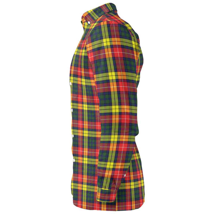 Scottish Buchanan Modern Clan Tartan Long Sleeve Shirt Tartan Plaid