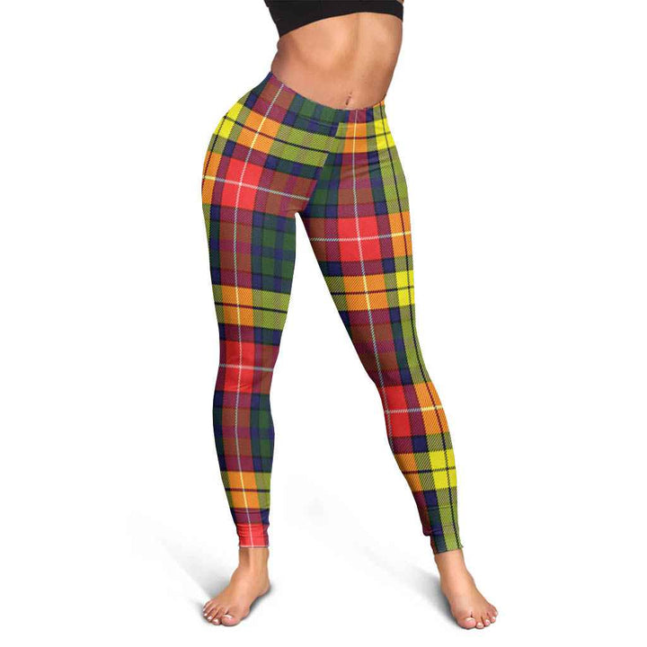 Scottish Buchanan Modern Clan Tartan Women Leggings Tartan Plaid 3