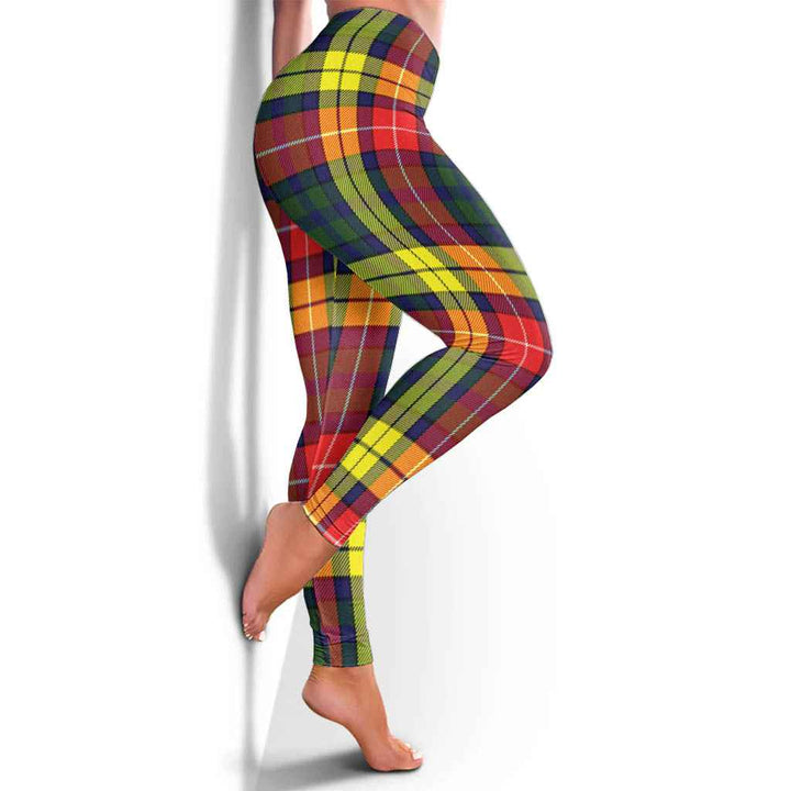 Scottish Buchanan Modern Clan Tartan Women Leggings Tartan Plaid 4