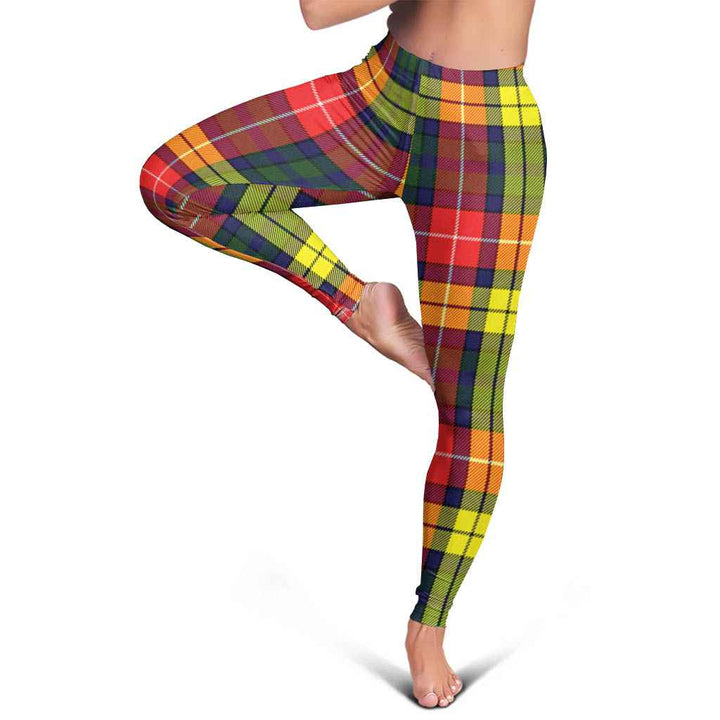 Scottish Buchanan Modern Clan Tartan Women Leggings Tartan Plaid 5