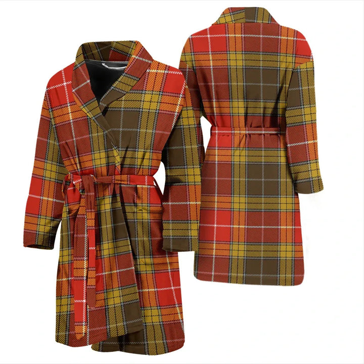 Scottish Buchanan Old Set Weathered Clan Tartan Bathrobe 3