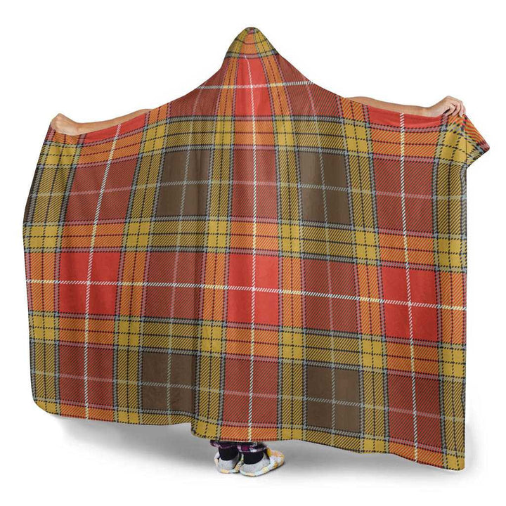 Scottish Buchanan Old Set Weathered Clan Tartan Hooded Blanket Tartan Plaid 3