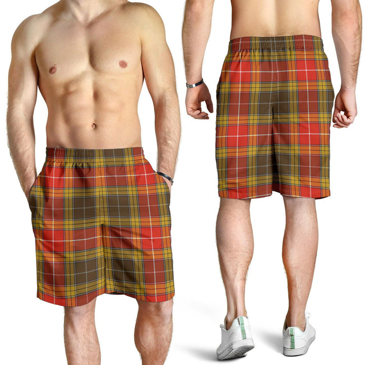 Scottish Buchanan Old Set Weathered Clan Tartan Men's Shorts
