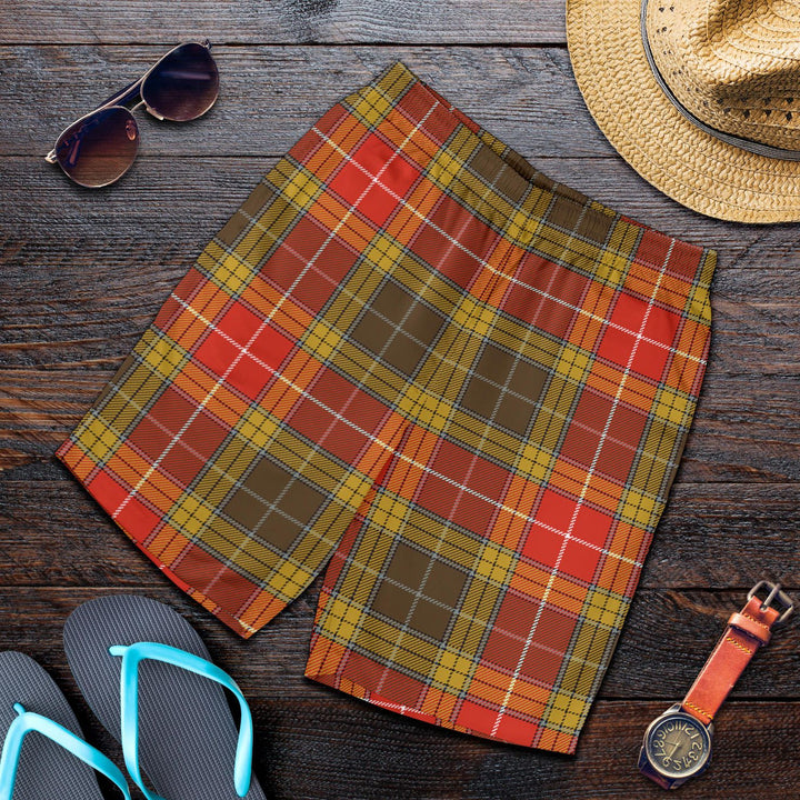 Scottish Buchanan Old Set Weathered Clan Tartan Men's Shorts