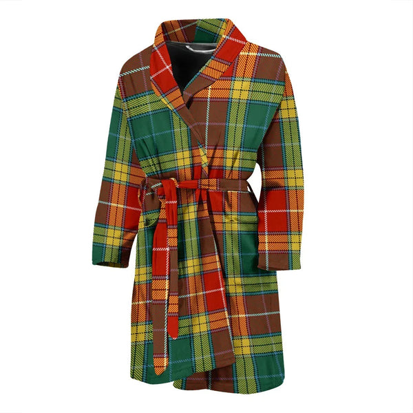 Scottish Buchanan Old Sett Clan Tartan Bathrobe 2