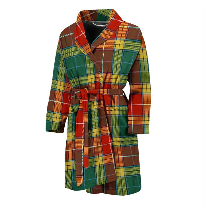 Scottish Buchanan Old Sett Clan Tartan Bathrobe 2