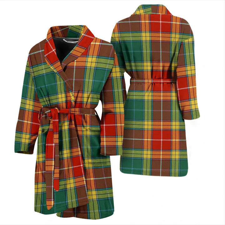 Scottish Buchanan Old Sett Clan Tartan Bathrobe 3