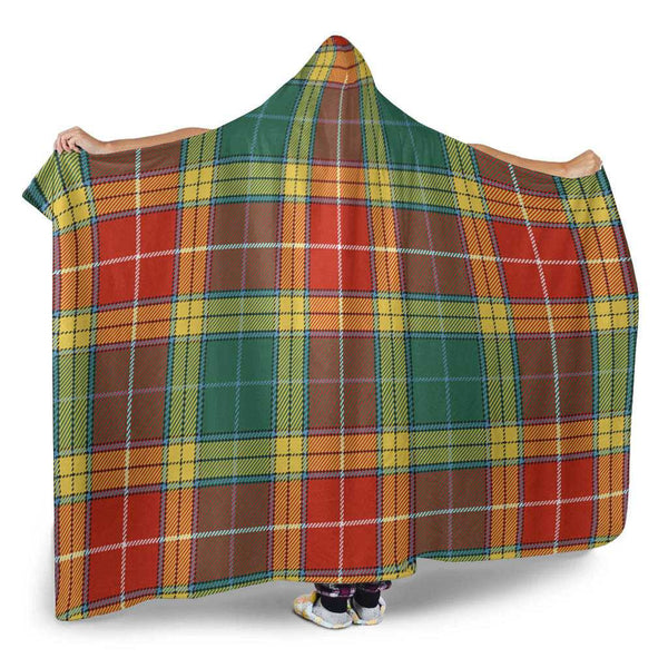 Scottish Buchanan Old Sett Clan Tartan Hooded Blanket Tartan Plaid 2